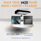 PACK TRIO HKM ( FOUR - INOX + HOTTE + PLAQUE)