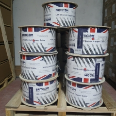 Câble LAN rigide Cat 6a – F/FTP