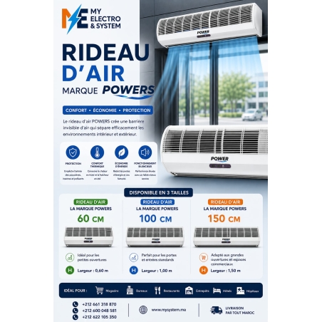 RIDEAU D'AIR LA MARQUE POWERS